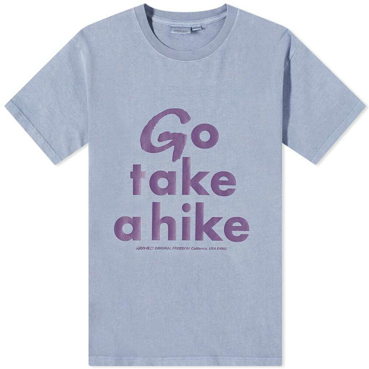 Photo: Gramicci Men's Take A Hike T-Shirt in Dusty Purple