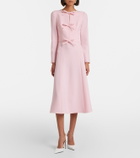 Carolina Herrera Bow-detail crêpe midi dress