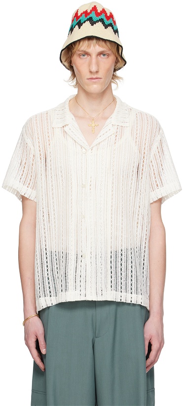 Photo: Bode Off-White Meandering Shirt