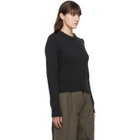 Tibi Black Yarn Shrunken Sweater