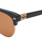 Miu Miu Eyewear Women's 09ZS Sunglasses in Black/Brown 