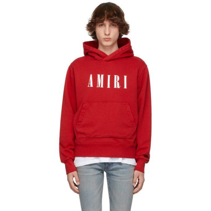 Photo: AMIRI Red Core Logo Hoodie