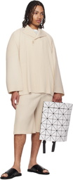 BAO BAO ISSEY MIYAKE Off-White Blocky Backpack