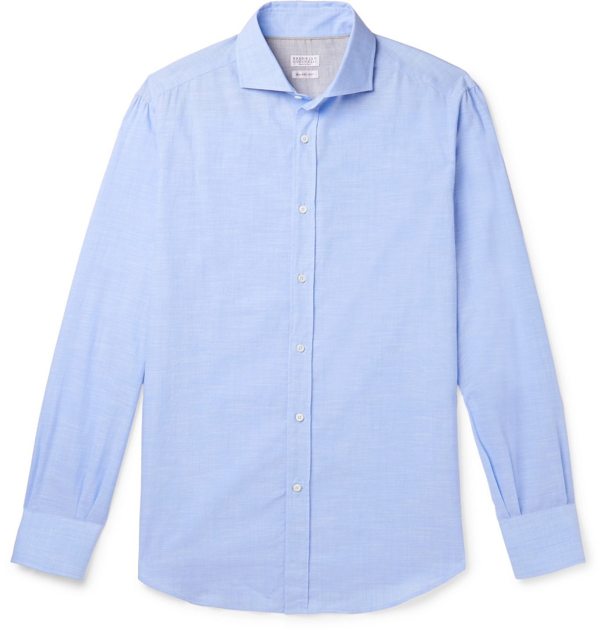 Brunello Cucinelli - Slub Cotton Shirt - Blue Brunello Cucinelli