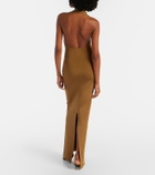 Khaite Mahi halterneck maxi dress