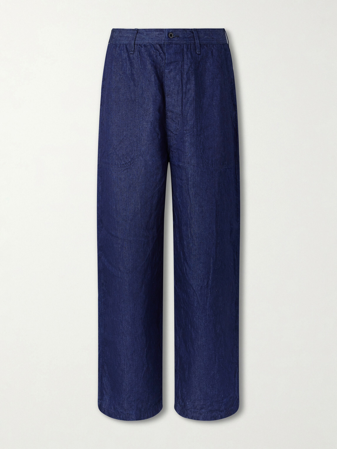 OrSlow - U.S. Navy Straight-Leg Linen Trousers - Blue