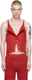 Ludovic de Saint Sernin Red Cloud Tank Top