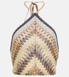 Missoni Mare Zig-zag knit halterneck crop top