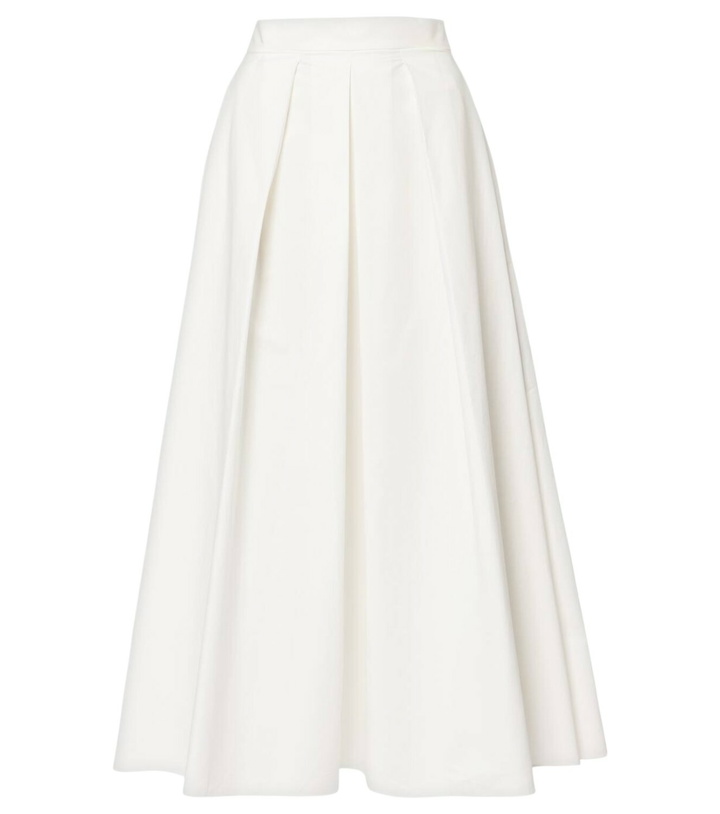 Photo: Elie Saab Cotton popeline midi skirt