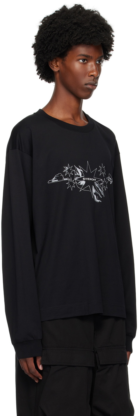Givenchy Black Tarot Long Sleeve T-Shirt