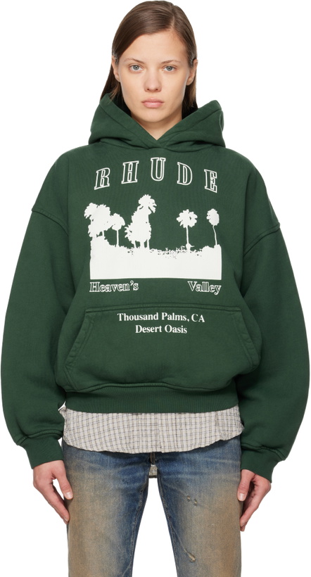 Photo: Rhude Green 'Thousand Palms' Hoodie