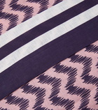Aquazzura Casa Jaipur Small printed linen tablecloth