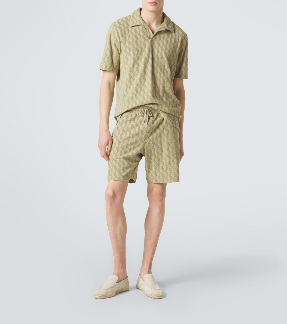 Frescobol Carioca Augusto jacquard terry Bermuda shorts