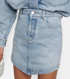 Alexandre Vauthier Embellished denim miniskirt