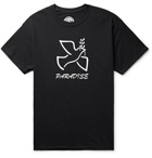 PARADISE - Dove of Peace Printed Cotton-Jersey T-Shirt - Black