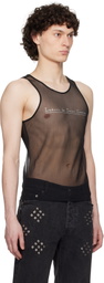 Ludovic de Saint Sernin Black Crystal Tank Top