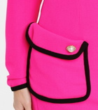 Rodarte - Embellished high-rise wool miniskirt
