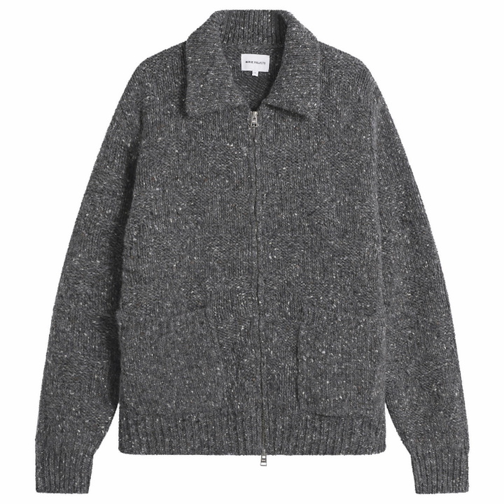 Photo: Norse Projects Men's Erik Donegal Diamond Jacket in Charcoal Grey