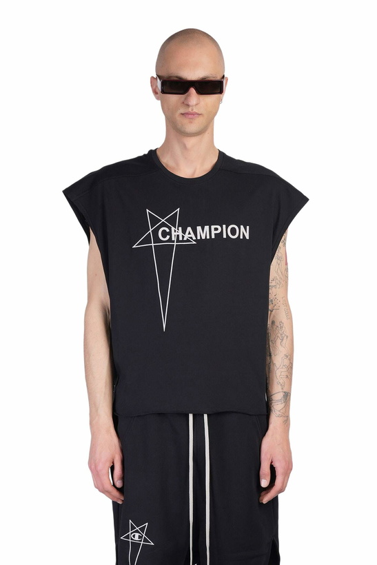 Photo: Rick Owens x Champion Micro Tatlin T T-shirt In Black Cotton