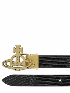VIVIENNE WESTWOOD - Small Orb Buckle Leather Belt