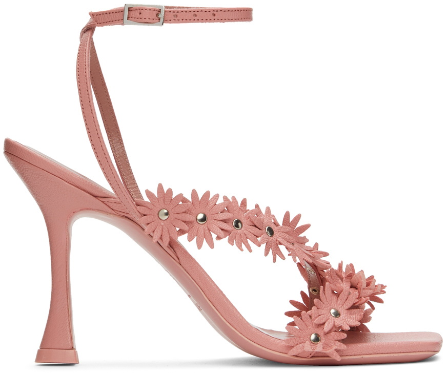 BY FAR Pink Poppy Heeled Sandals By Far