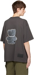 We11done Gray Necklace Teddy T-Shirt