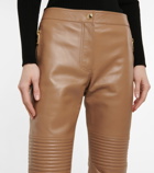 Burberry - Mid-rise skinny leather pants