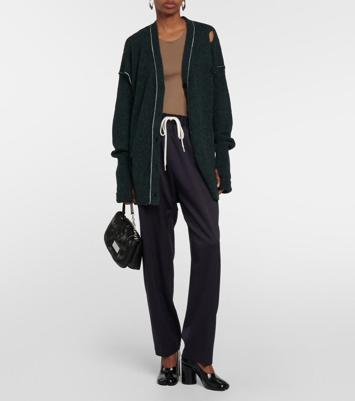 MM6 Maison Margiela Oversized alpaca-blend cardigan