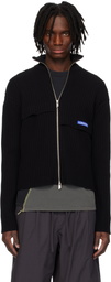 A-COLD-WALL* Black Panel Knit Jacket