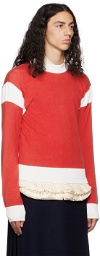 Molly Goddard Red Ethan Sweater