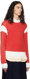 Molly Goddard Red Ethan Sweater