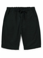 OrSlow - New Yorker Straight-Leg Cotton-Ripstop Drawstring Shorts - Black