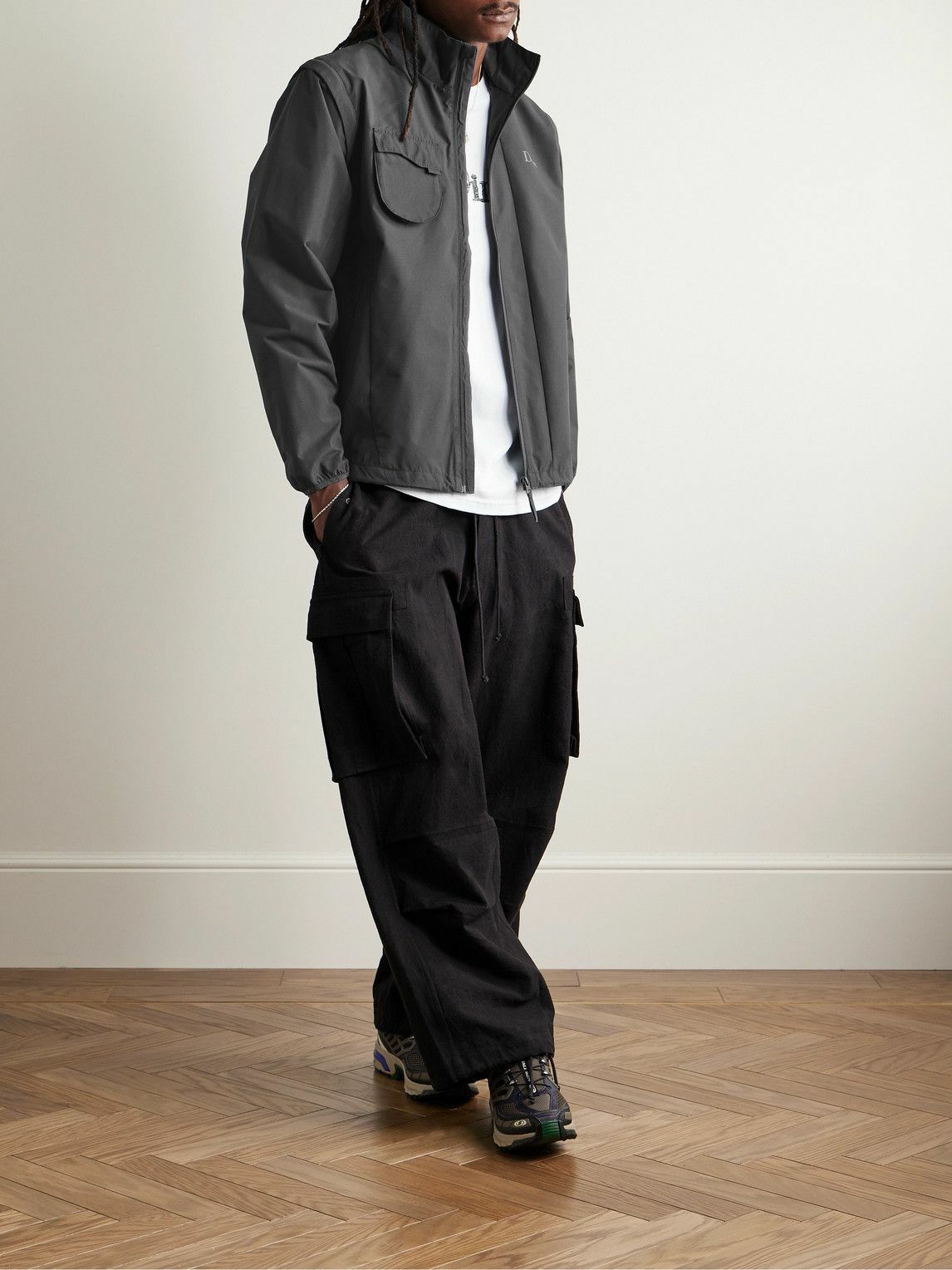 Dime Hiking Zip-Off Sleeves Jacket チャコール