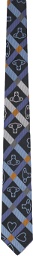 Vivienne Westwood Black & Navy Logo Tie
