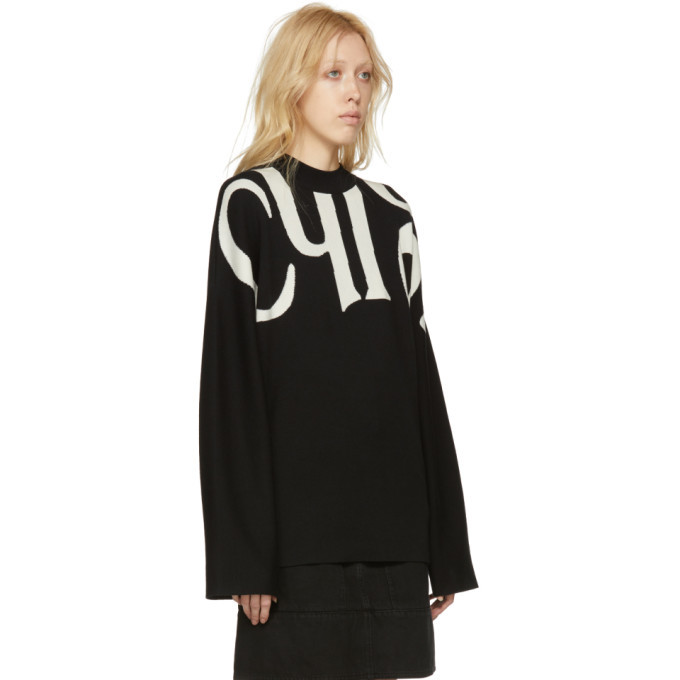 Chloe Black and White Logo Pullover Chloe