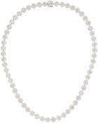 Hatton Labs Silver Daisy Tennis Chain Necklace