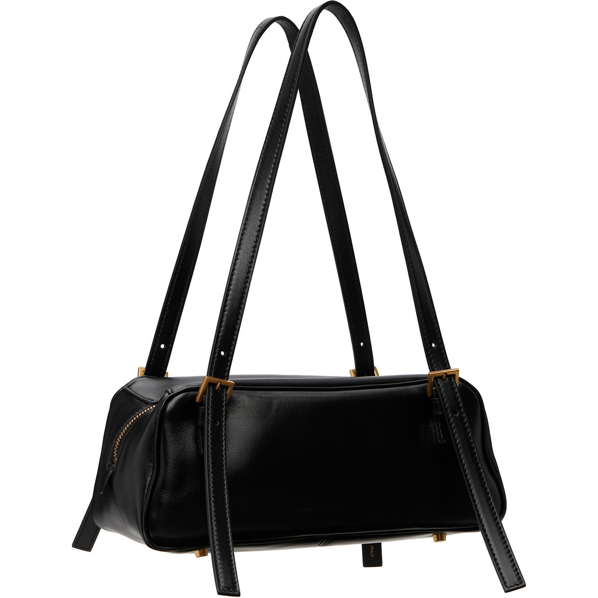 Versace Black Emblème Nappa Bowling Bag