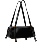 Versace Black Emblème Nappa Bowling Bag