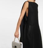 Maison Margiela - Wool cape dress
