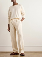 UMIT BENAN B - Zefira Cashmere and Silk-Blend Sweater - Neutrals