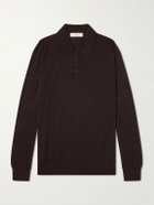 Purdey - Wool Polo Shirt - Brown