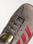 adidas Originals - Lone Star Leather-Trimmed Suede Sneakers - Brown