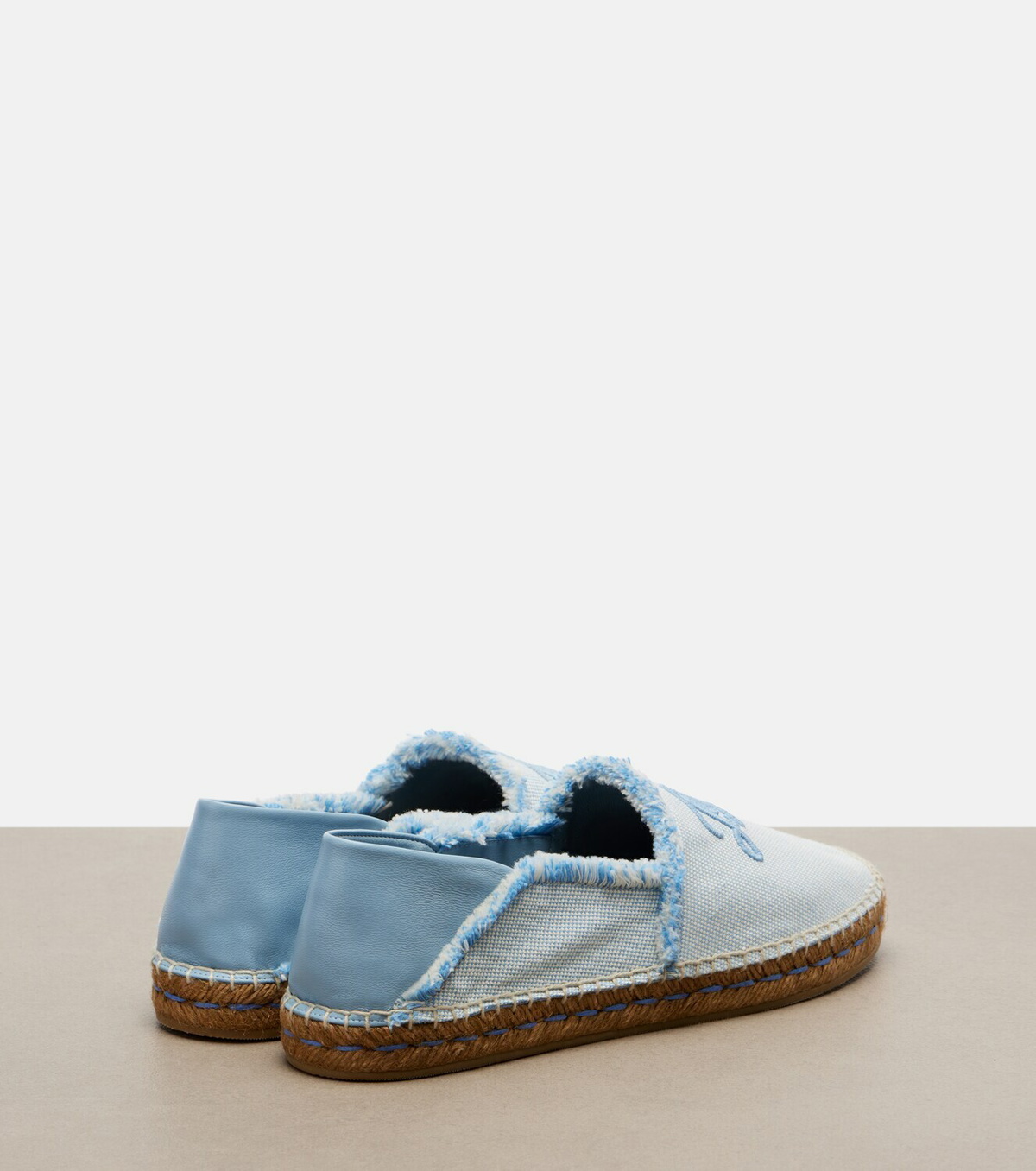 Jimmy Choo Avi embroidered canvas espadrilles