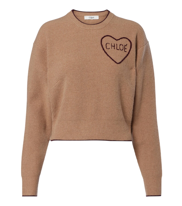 Photo: Chloé Logo wool and cashmere sweater