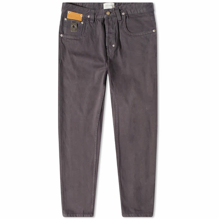 Photo: Craig Green Men's Embroidered Pocket Jean in Charcoal Grey