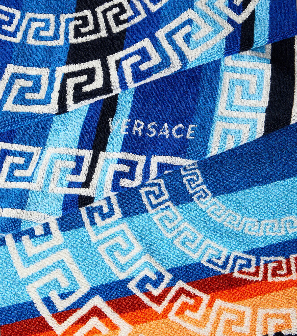 Versace Home Striped cotton terry towel