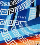 Versace Home Striped cotton terry towel
