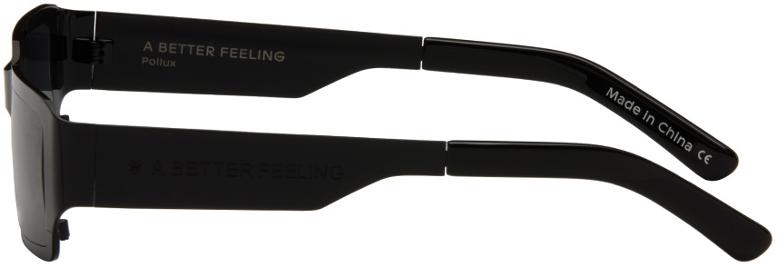 A BETTER FEELING Black Pollux Sunglasses