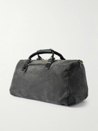 Bennett Winch - Commuter Leather-Trimmed Suede Holdall