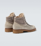 Eleventy Suede lace-up boots